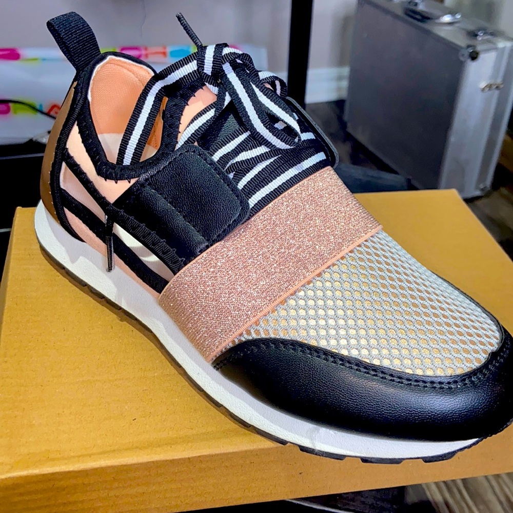 Blush sneakers